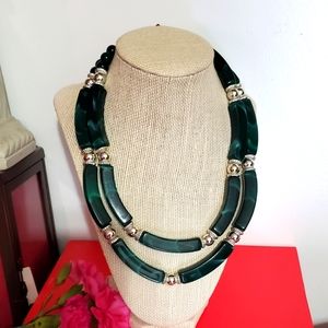 Genuine Lucite Double strand Necklace -  Vintage